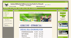 Desktop Screenshot of biblioteka.mrozy.pl
